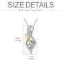Mom Elephant Necklace Sterling Silver Mom Jewelry for Women Lucky Elephant Gifts for Mother Grandmother
