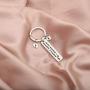 BAUNA Twin Mom Gift Twin Mama Keychain Mom of Twins Gift with Baby Feet Charm New Mom Jewelry