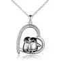 MONGAS Penguin Necklaces 925 Sterling Silver Hugging Penguins/Sloth/Panda Cute Animal Jewelry for Women Sister MONGAS Penguin Necklaces 925 Sterling Silver Hugging Penguins/Sloth/Panda Cute Animal Jewelry for Women Sister