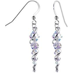 Body Candy Handcrafted 925 Silver Icicle Drop Earrings Created with Swarovski Crystals