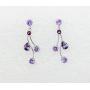 Faship Gorgeous Cubic Zirconia CZ Crystal Floral Necklace Earrings Set