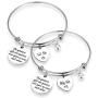 Unique Bangle Bracelet Gifts for Sisters Best Friend Jewelry Sister Bracelet Gift Big Sis Mid Sis Lil Sis Gift Sister Birthday Gifts Sister Graduation Gift Special Day Gift Charm Bangle Bracelet