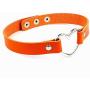 Tvoip 6Pcs Lady Stylish Fashion Lovely Heart Decoration Collar Necklace Vacation Jewelry Black Red Orange Pink Green White PU Leather Chokers Necklace
