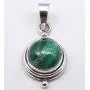 SilverStarJewel Sterling Silver Green Malachite Pendant 2.5 cm 2.8 Grams Wedding Jewelry SilverStarJewel Sterling Silver Green Malachite Pendant 2.5 cm 2.8 Grams Wedding Jewelry
