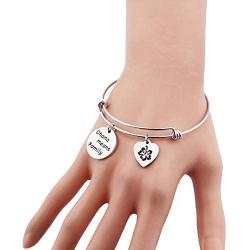 ENSIANTH Ohana Means Family Bracelet Family Member Gift Hawaiian Bracelet Hibiscus Flower Jewelry
