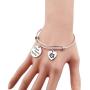 ENSIANTH Ohana Means Family Bracelet Family Member Gift Hawaiian Bracelet Hibiscus Flower Jewelry