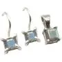 SilverStarJewel Jewelry Set LABRADORITE 925 Silver Earrings Pendant Free Jewelry Velvet Pouch