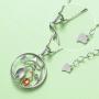 Bbrand 925 Sterling Silver Cat,Panda,Dinosaur,Owl Pendant Necklace Jewelry Gifts for Women