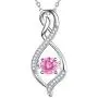 Mothers Day Birthday Gifts for Mom Forever Love Infinity Necklace Birthstones Ruby Peridot Blue Sapphire Pink Tourmaline Citrine Jewelry for Her Sterling Silver …