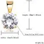 JINAO 15MM 4 Colors Solitaire Colorful Cubic Zirconia Pendant Necklace for Women Elegant Jewelry with Stainless Steel Rope Chain JINAO 15MM 4 Colors Solitaire Colorful Cubic Zirconia Pendant Necklace for Women Elegant Jewelry with Stainless Steel Rope Chain