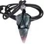 SUNYIK Hexagonal Crystal Point Pendant Necklace for Women Men, Handmade 6 Faceted Healing Crystal Amulet Macrame Jewelry for Unisex, Adjustable SUNYIK Hexagonal Crystal Point Pendant Necklace for Women Men, Handmade 6 Faceted Healing Crystal Amulet Macrame Jewelry for Unisex, Adjustable