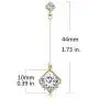 SBLING 18K Gold Plated or Platinum Plated Cubic Zirconia Drop Earrings (3.9 cttw) SBLING 18K Gold Plated or Platinum Plated Cubic Zirconia Drop Earrings (3.9 cttw)
