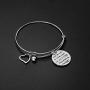 iJuqi Sister Bracelets Sister Gifts - Side by Side or Miles Apart We are Sisters Connected by The Heart Sister Bracelet Jewelry Sister Gifts from Sister