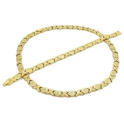 Bling Bling NY Womens Gold Tone Starburst Hugs & Kisses Necklace Bracelet Earrings Set 14K Gold Filled Medium Oval Hoops XOXO 18-20 inches