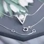MOLAH V Shape 6.5-7mm Cultured Freshwater Pearl 925 Silver Rhodium Plated Simulated Diamond CZ Chevron Necklace