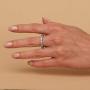 PAVOI 14K Gold Plated Rings Cubic Zirconia Love Ring | 4mm Stackable Rings for Women | Gold Rings for Women