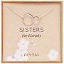 EFYTAL Sister Gifts from Sister, 925 Sterling Silver Double Circle Necklace, Birthday Jewelry Gift Necklaces for Sisters For Eternity