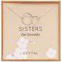 EFYTAL Sister Gifts from Sister, 925 Sterling Silver Double Circle Necklace, Birthday Jewelry Gift Necklaces for Sisters For Eternity EFYTAL Sister Gifts from Sister, 925 Sterling Silver Double Circle Necklace, Birthday Jewelry Gift Necklaces for Sisters For Eternity