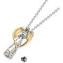 Cremation Urn Necklace for Ashes Angel Wing Keepsake Locket Stainless Steel Cross Cremation Jewelry Waterproof Memorial Pendant Cremation Urn Necklace for Ashes Angel Wing Keepsake Locket Stainless Steel Cross Cremation Jewelry Waterproof Memorial Pendant