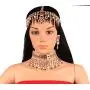 Touchstone Indian Bollywood Gorgeous Intricate Workmanship Mughal White Colorful Rhinestone Crystal Wedding Designer Jewelry Choker Necklace Set in Gold and Silver Tone for Women.