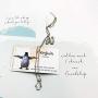 Smiling Wisdom - Penguin Quartz Cats Eye Necklace and Earrings - Friendship Thinking of You Greeting Card Gift Set - Female Woman Friend - Opaque White, Stainless Steel Posts - Silver
