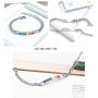 Eacoo Rainbow LGBT Bracelet, Stainless Steel Chain Bracelet for Women Adjustable Hand Jewelry