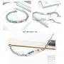Eacoo Rainbow LGBT Bracelet, Stainless Steel Chain Bracelet for Women Adjustable Hand Jewelry