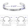 LParkin Marathon Runners Gifts Bracelet Running Jewelry Men Women One Mile at A Time Bracelet 1/4” x 6'' Stainless Steel Polished Finish