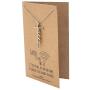 Quan Jewelry WiFi Faith Pendant Necklace, Religious Jewelry, Inspirational Jewelry with Greeting Card - Silver Tone