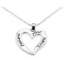 Silver Pendant Love Necklace Follow Your Heart - Jewelry Gift for Girlfriend/Daughter/BFF - Valentines Day Edition