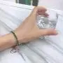 FuSi Womens Slider Tennis Chain Crystal Bracelet Gold Silver 4MM Crystal Zirconia Shiny Crystal Slip Full Diamond Jewelry Bracelet for Valentines Day,Birthday Present,5.9''+1.58'' Chain