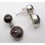 SilverStarJewel 925 Solid Silver Garnet January Birthstone Earrings 0.9'' New Art SilverStarJewel 925 Solid Silver Garnet January Birthstone Earrings 0.9'' New Art