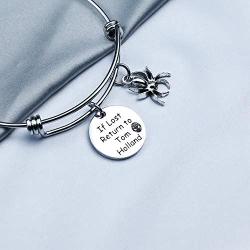 G-Ahora If Lost Return to Tom Holland Spiderman Bracelet Gift for Daughter Friends Spiderman Lover Marvel Jewelry(Lost Return BR)