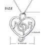 S925 Sterling Silver Musical Note Pendant Necklace, Box Chain 18 inches