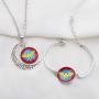 WSNANG Movie Inspired Gift Movie Necklace Movie Bracelet Set Dc Comics Fan Gift