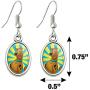 GRAPHICS & MORE Scooby-Doo Character Novelty Dangling Drop Oval Charm Earrings