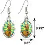 GRAPHICS & MORE Scooby-Doo Character Novelty Dangling Drop Oval Charm Earrings GRAPHICS & MORE Scooby-Doo Character Novelty Dangling Drop Oval Charm Earrings