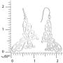 Hot Silver Sterling Silver Butterfly Dangle Earrings