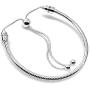 Authentic Bolenvi 925 Sterling Silver Adjustable Size Clip On/Off Bracelet compatible with Pandora Beads Charms