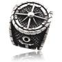 Gungneer Military Anchor Ring for Men Stainless Steel Sailor Compass Symbol US Navy Jewelry Accessory