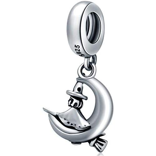 Choruslove Halloween charms 925 Sterling Silver Mask, Owl, Witch Beads Suitable for European Women Bracelet, Gifts for Women/Men