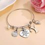 Ursteel Teacher Gifts for Women, 26 Initial Charm Bracelets Best Teacher End of Year Christmas Thank You Gifts Teacher Appreciation Gifts for Women