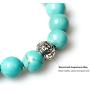 PWMENLK Jewelry,8MM Turquoise 108 Rosary Prayer Mala Beads Tree of Life 7 Chakra Bracelet Necklace