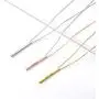 Simple Bar Necklace Personalized Name Date Jewelry 925 Sterling Silver Chain Mantra Message Engravable Vertical Bar Pendant Necklace for Women Girls, with Gift Box