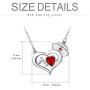 AOBOCO Nurse Necklace Sterling Silver Nurse Hat Charm with EKG Heartbeat Heart Necklace for Nurse Doctor Medical Student, Crystal from Austria