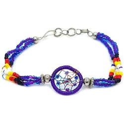 Mia Jewel Shop Handmade Native American Style Tribal Dream Catcher Beaded Multi Strand Bracelet