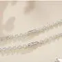 Ajacry Boho Layered Chain Bracelet Pencil Bangle Bracelet Accessories Jewelry for Women and Girls (Silver)