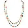 BOCAR 2 Layer Long Link Chain Necklace Crystal Beads Women Party Long Necklace Gift BOCAR 2 Layer Long Link Chain Necklace Crystal Beads Women Party Long Necklace Gift