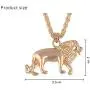 MIXIA Chic Trendy Male Alloy Gold Color Lion Pendant Necklace for Men Boys Fashion Animal Charm Necklace Jewelry MIXIA Chic Trendy Male Alloy Gold Color Lion Pendant Necklace for Men Boys Fashion Animal Charm Necklace Jewelry