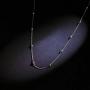 Gapudt S925 Sterling Silver Stars Moon Beads Choker Dainty Necklace for Women Jewelry